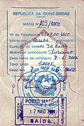 Visa Guinée Bissau pris à Ziguinchor