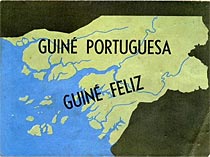 Affiche de propagande portugaise : "Guinée portugaise : Guinée heureuse"