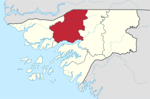 carte de la région d'Oio