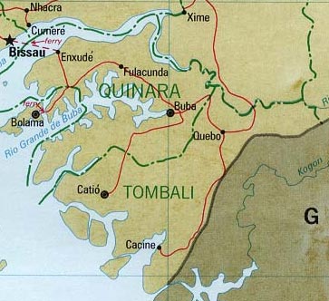 Sud de la Guinée Bissau (région de Tombali et de Quinara